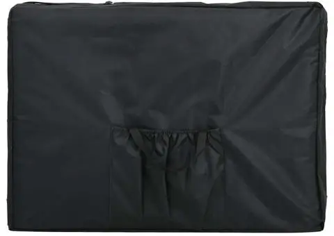 Masă masaj pliabilă, 4 zone, crem, cadru aluminiu - 3/5