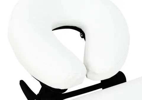 Masă masaj pliabilă, 4 zone, crem, cadru aluminiu - 5/5