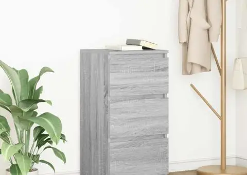 Bufetă gri Sonoma 37,5x35x76 cm Lemn prelucrat - 1/5