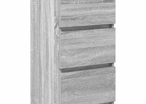 Bufetă gri Sonoma 37,5x35x76 cm Lemn prelucrat - 2/5