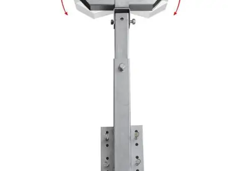 Set de 2 suporturi cu bară solidă pentru remorcă barcă 63 - 88 cm - 3/5