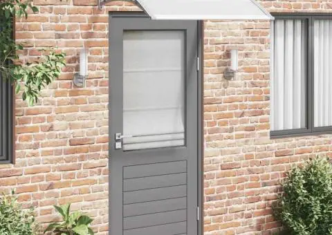 Copertină de ușă, gri, 120 x 100 cm, PC - 1/5