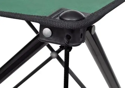 Masă de camping pliabilă, verde închis - 3/5