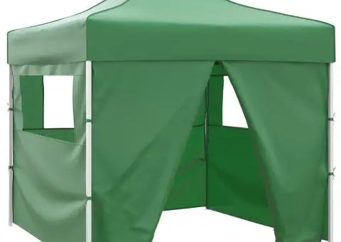 41468 Green Foldable Tent 3 x 3 m with 4 Walls - 1/5