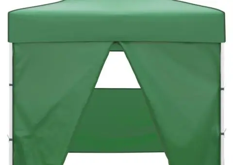 41468 Green Foldable Tent 3 x 3 m with 4 Walls - 2/5