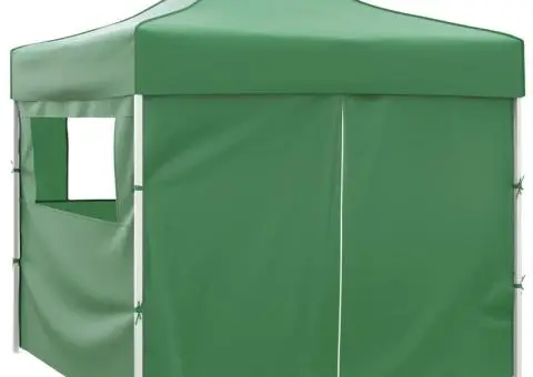 41468 Green Foldable Tent 3 x 3 m with 4 Walls - 3/5