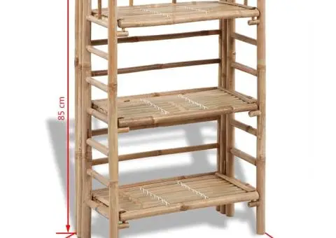 Suport pentru plante din bambus ,cu 3 niveluri - 5/5