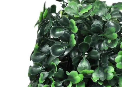 Set arbuști ornamentali artificiali piramidă pe tulpină, 3 buc. - 4/4