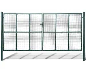 Poartă de gradină plasă, 415 x 150 cm / 400 x 100 cm