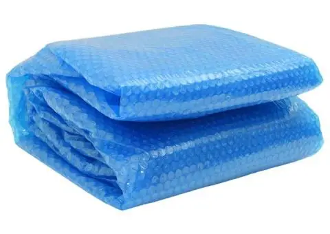 Folie solară rotundă din PE pentru piscină, 549 cm,  albastru - 1/5