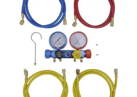 Set manometru presiune cu 4 căi, pentru aer condiționat - 1/5