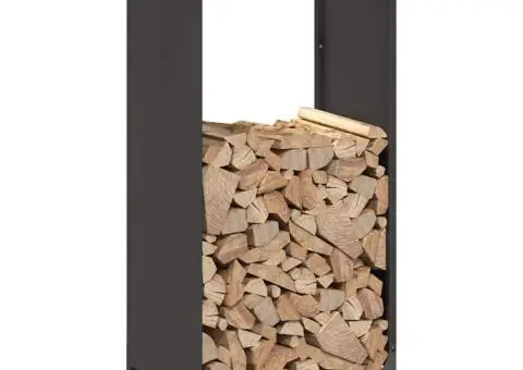Suport pentru lemne de foc negru Oțel laminat la rece - 4/5