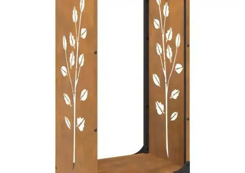 Suport pentru lemne de foc 40x30x80 cm Oțel pentru intemperii - 2/5