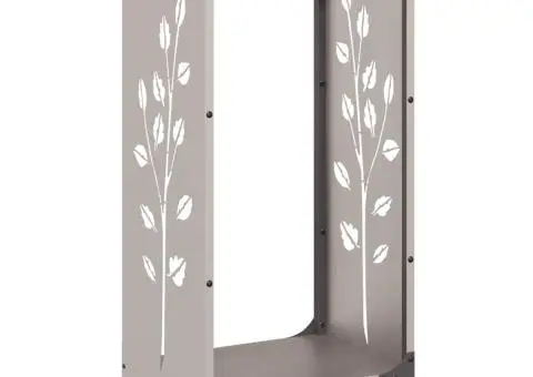 Suport pentru lemne de foc 40x30x80 cm Oțel pentru intemperii - 5/5