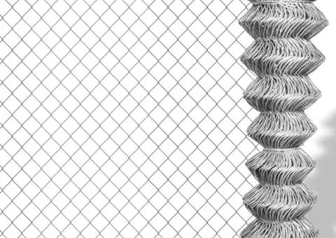 Gard de legătură din plasă, argintiu, 15x1,5 m, oțel galvanizat - 1/3