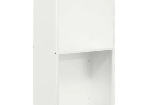 Suport pentru lemne de foc alb 40x30x80 cm Oțel laminat la rece - 2/5