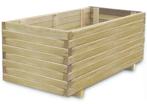 Strat înălțat, 100 x 50 x 40 cm, lemn, dreptunghiular - 1/4