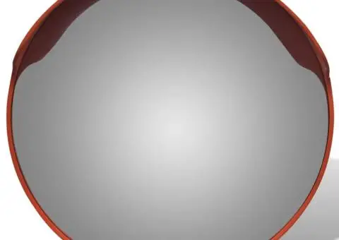 Oglindă de trafic convexă, portocaliu, 45 cm, plastic PC, de exterior - 3/5