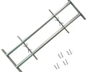 Grilaj de siguranță pentru ferestre cu 2 bare transversale 500-650 mm