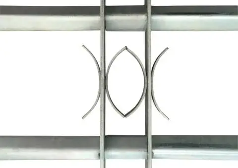 Grilaj de siguranță pentru ferestre cu 2 bare transversale 500-650 mm - 3/4