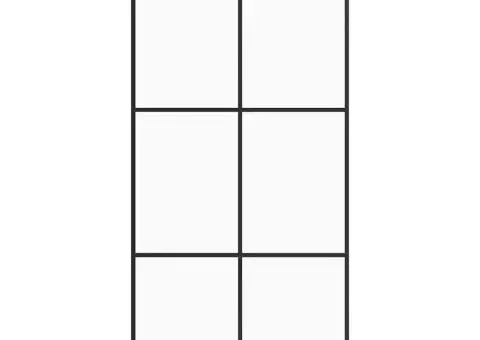 Ușă glisantă cu set de feronerie neagră 102x205 cm Sticlă ESG - 2/5