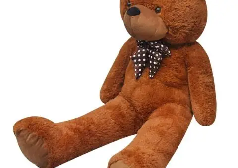 Ursuleț de pluș moale de jucărie XXL, maro, 85 cm - 1/5