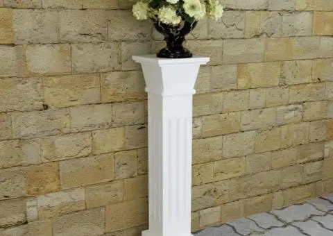 Suport pentru plante tip stâlp, pătrat, clasic, MDF - 1/5