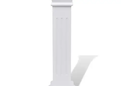 Suport pentru plante tip stâlp, pătrat, clasic, MDF - 3/5