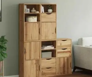 vidaXL Dulapuri laterale 5 buc "ODDA" 40x24x79 cm lemn masiv de pin