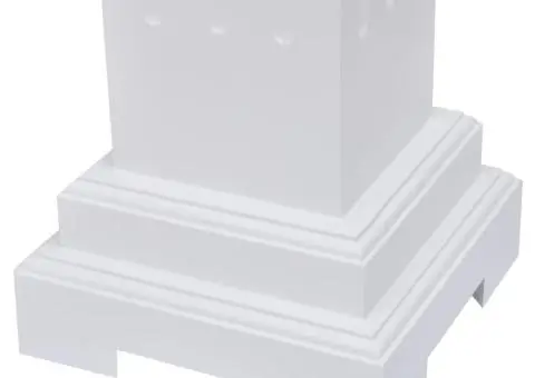 Suport pentru plante tip stâlp, pătrat, clasic, MDF - 5/5