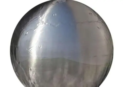 Fântână sferică de grădină cu LED-uri, 30 cm, oțel inoxidabil - 2/5