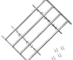 Grilaj de siguranță pentru ferestre cu 4 bare transversale 500-650 mm