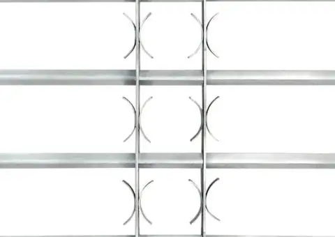 Grilaj de siguranță pentru ferestre cu 4 bare transversale 500-650 mm - 3/4