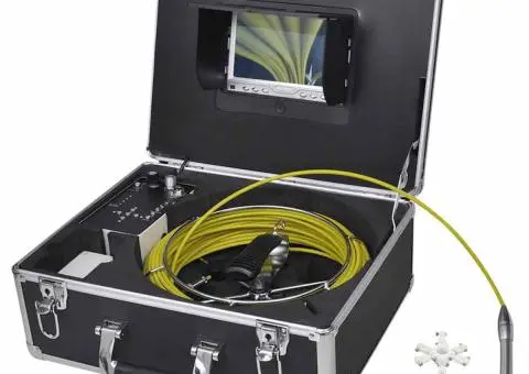 Cameră de inspecție țevi, 30 m, cu cutie de control DVR - 1/5