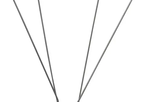 Set bandă cu țepi antipăsări cu 4 rânduri, 6 buc., plastic, 3 m - 3/5