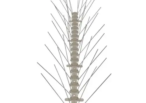 Set bandă cu țepi antipăsări cu 4 rânduri, 6 buc., plastic, 3 m - 4/5