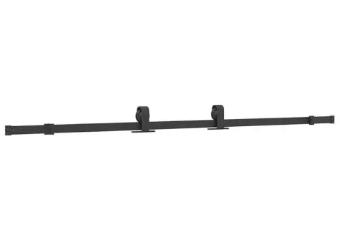 Ușă glisantă cu set de feronerie neagră 90x205 cm Sticlă ESG - 4/5