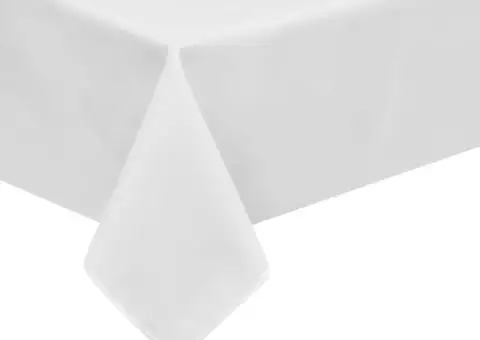 Fețe de masă, 250 x 130 cm, alb, 5 buc. - 2/3