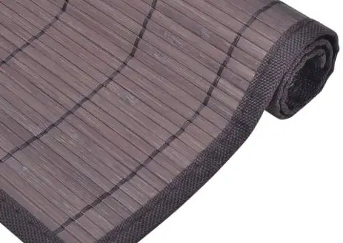 Naproane din bambus, 6 buc, maro închis, 30 x 45 cm - 4/4