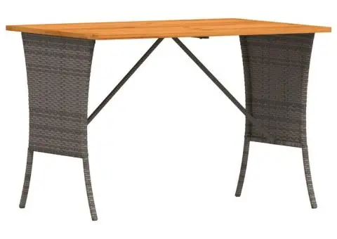 Set mobilier de grădină cu perne, 3 piese, gri, poliratan - 5/5