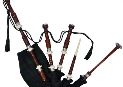 Cimpoi scoțian Great Highland copii, tartan watch, verde/negru - 1/5