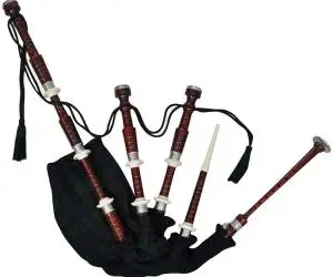 vidaXL Cimpoi scoțian Great Highland copii, tartan watch, verde/negru
