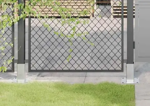 Baze stâlp pătrate 4 buc Argintiu 71x71 mm Oțel galvanizat - 1/5