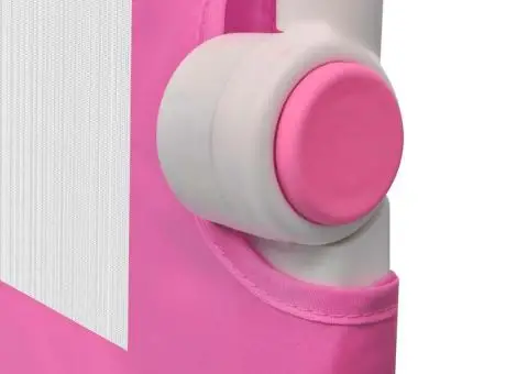 Balustradă de siguranță pentru pat de copil, roz, 102x42 cm - 5/5