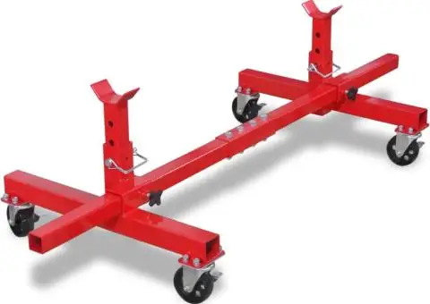 Suport mobil pentru ax, Roșu - 1/4