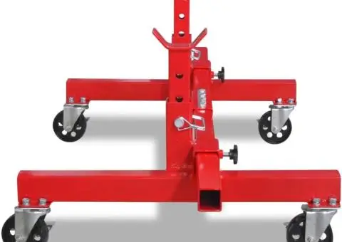 Suport mobil pentru ax, Roșu - 3/4