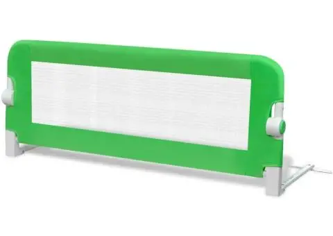 Balustradă de siguranță pentru pat de copil, verde, 102x42 cm - 2/5