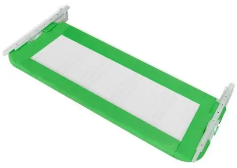 Balustradă de siguranță pentru pat de copil, verde, 102x42 cm - 4/5