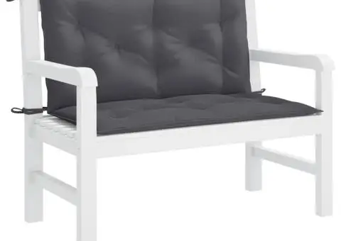 Pernă bancă de grădină antracit 100x(50+50)x7 cm textil oxford - 4/5