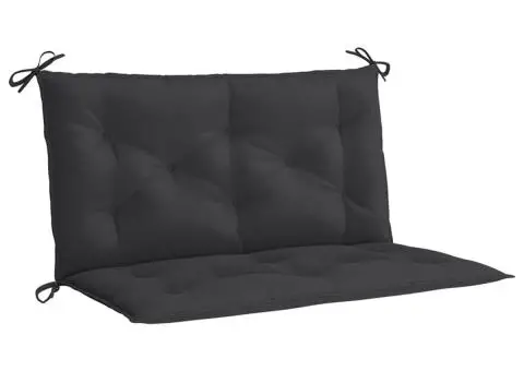 Pernă bancă de grădină, negru, 100x(50+50)x7cm, material oxford - 2/5
